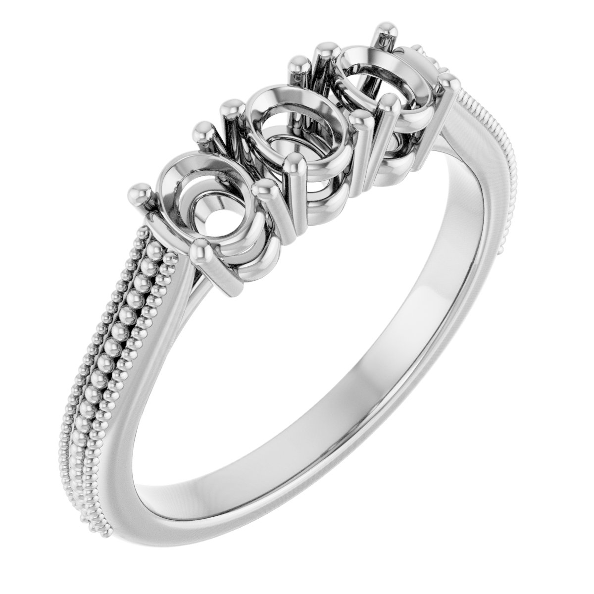 Three-Stone Anniversary Band