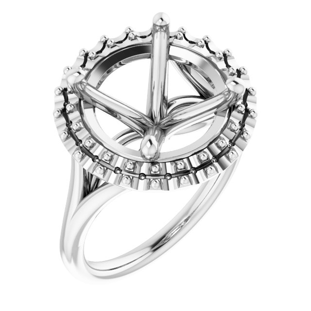 Halo-Style Engagement Ring