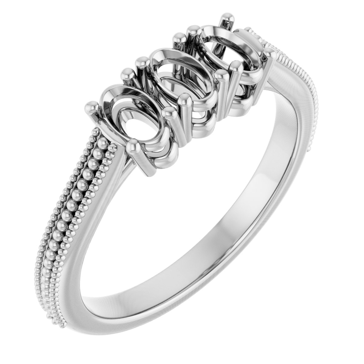 Three-Stone Anniversary Band
