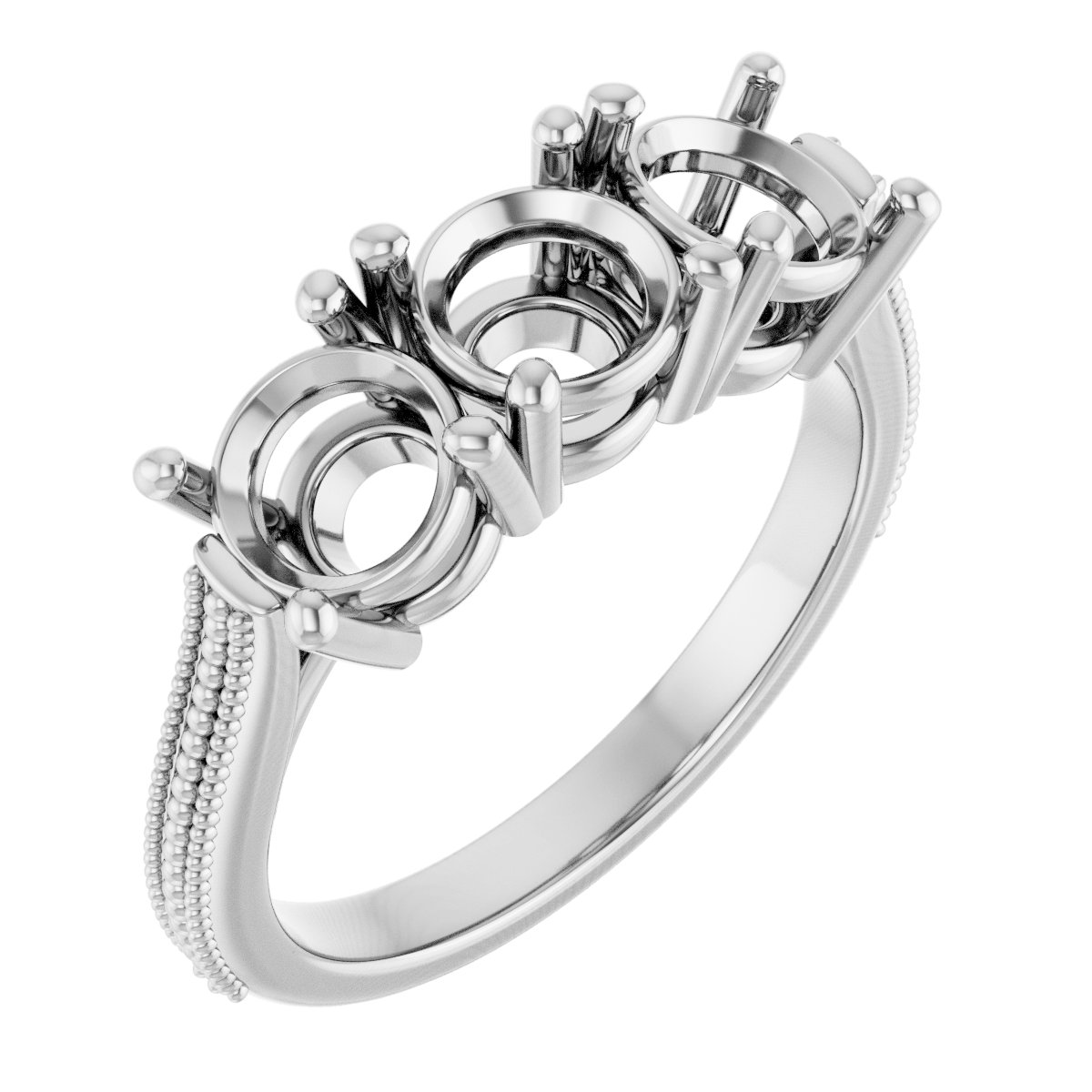 Three-Stone Anniversary Band
