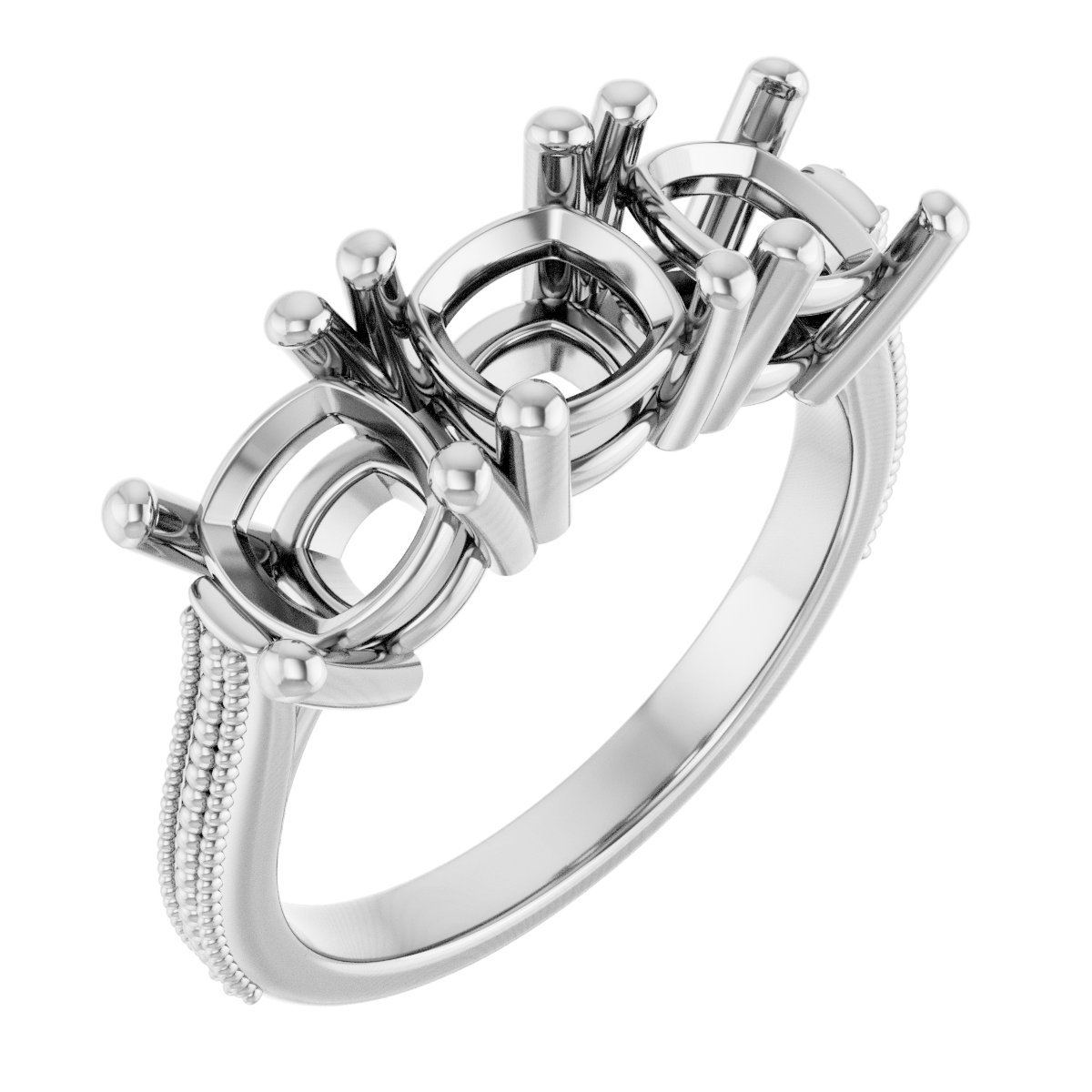 Three-Stone Anniversary Band