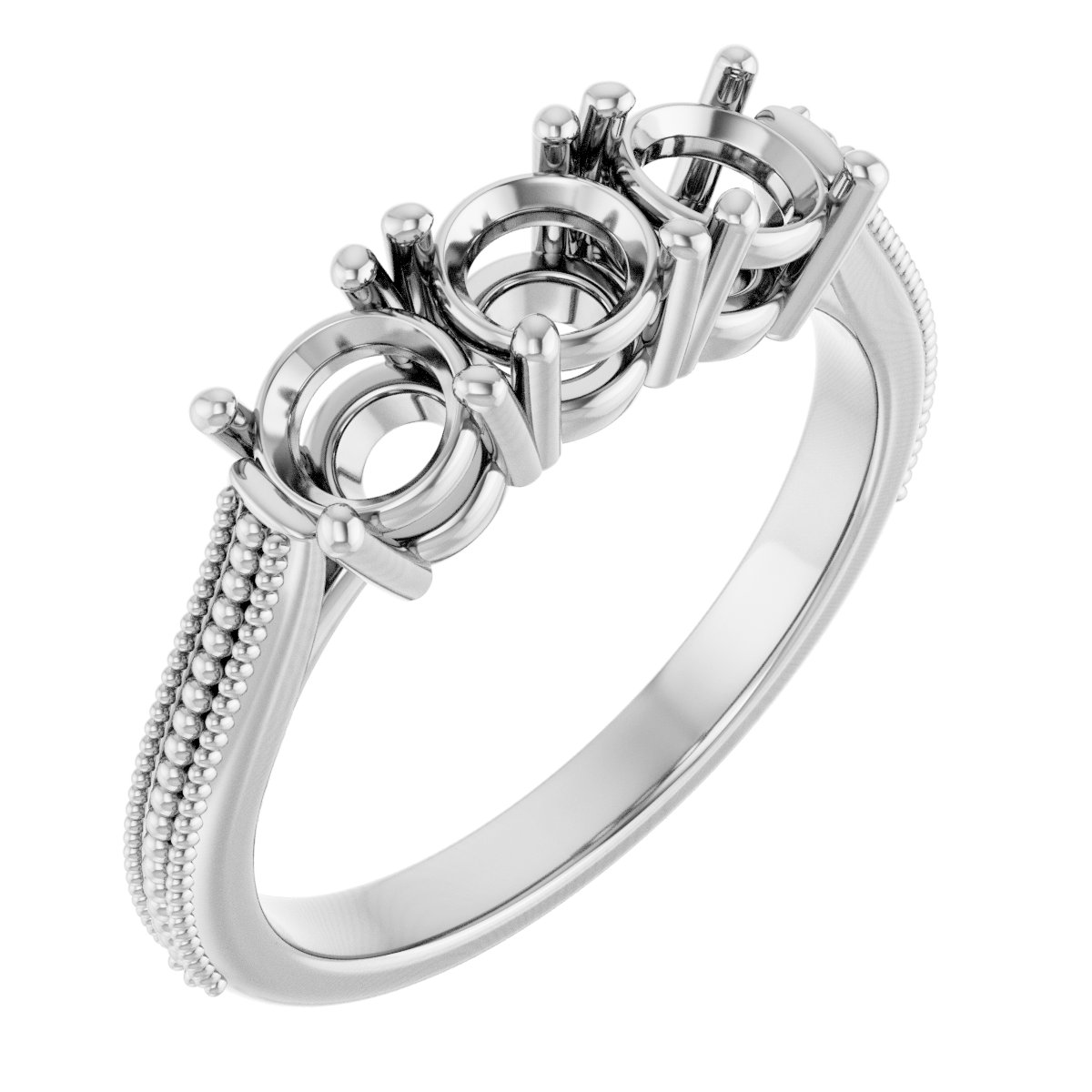 Three-Stone Anniversary Band