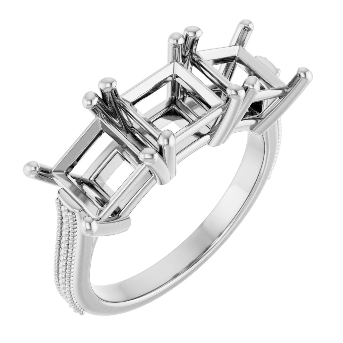 Three-Stone Anniversary Band