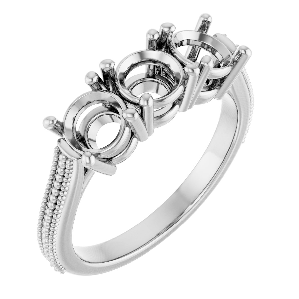 Three-Stone Anniversary Band