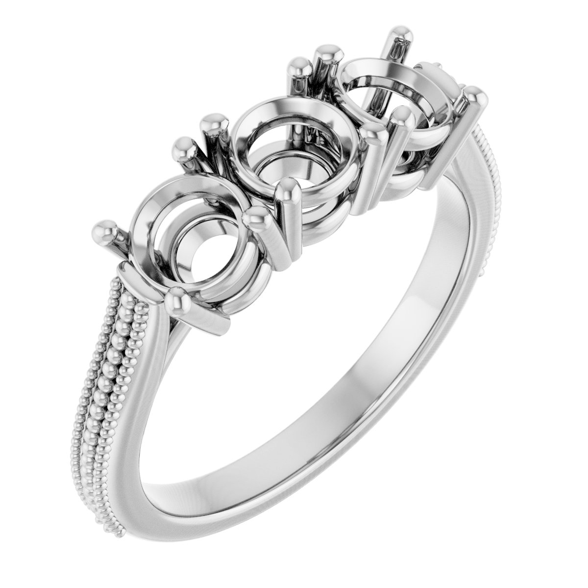 Three-Stone Anniversary Band