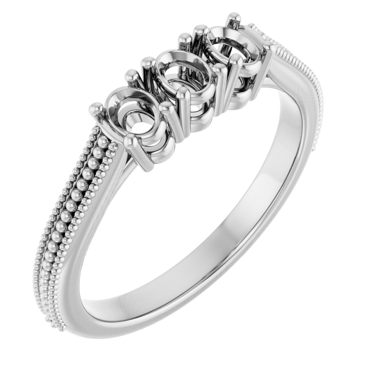 Three-Stone Anniversary Band