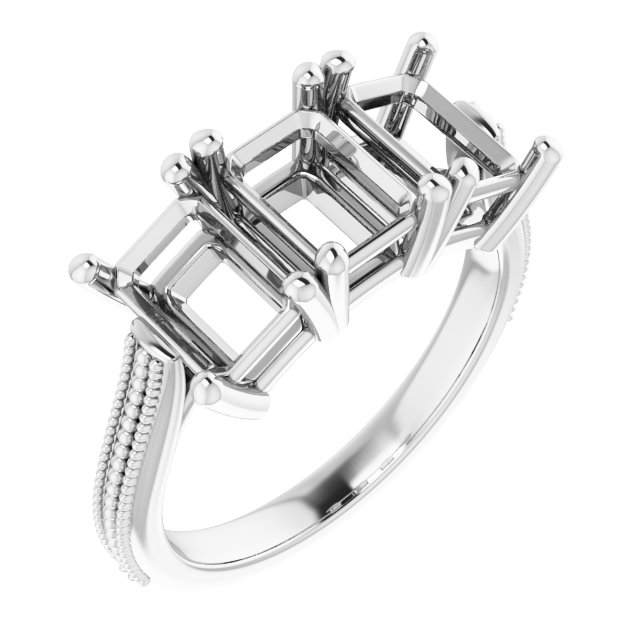 Three-Stone Anniversary Band