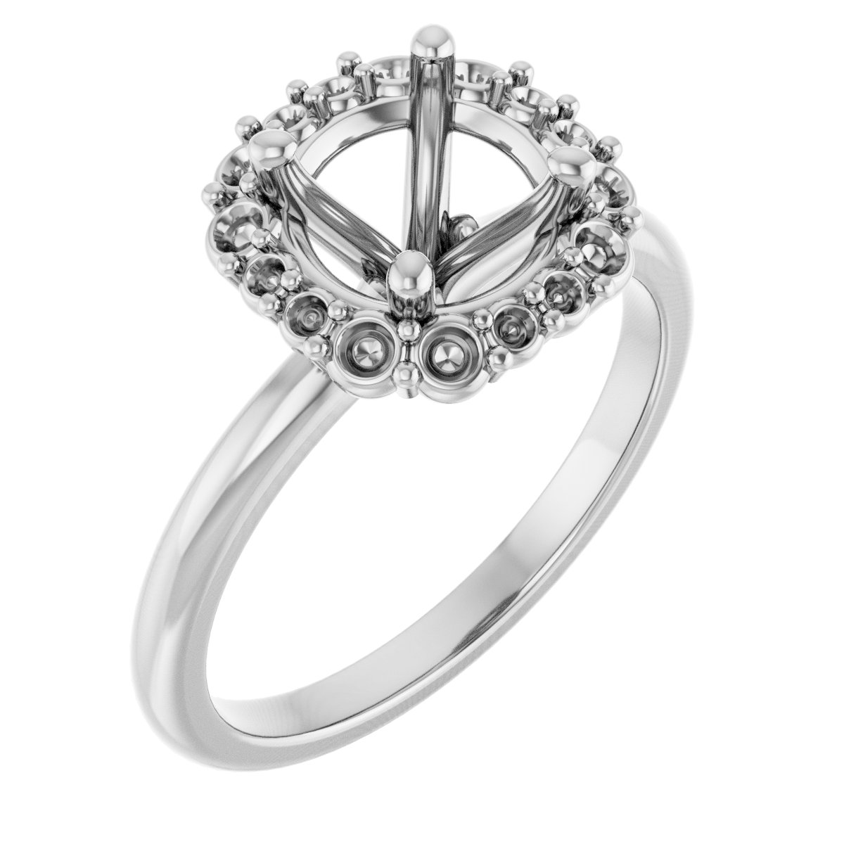 Halo-Style Engagement Ring