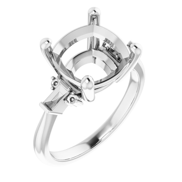 Accented Engagement Ring
