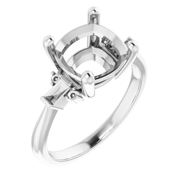 Accented Engagement Ring