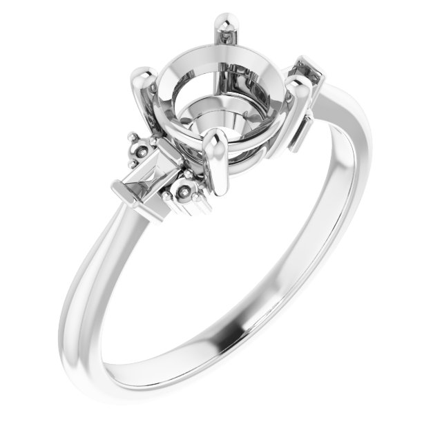 Accented Engagement Ring