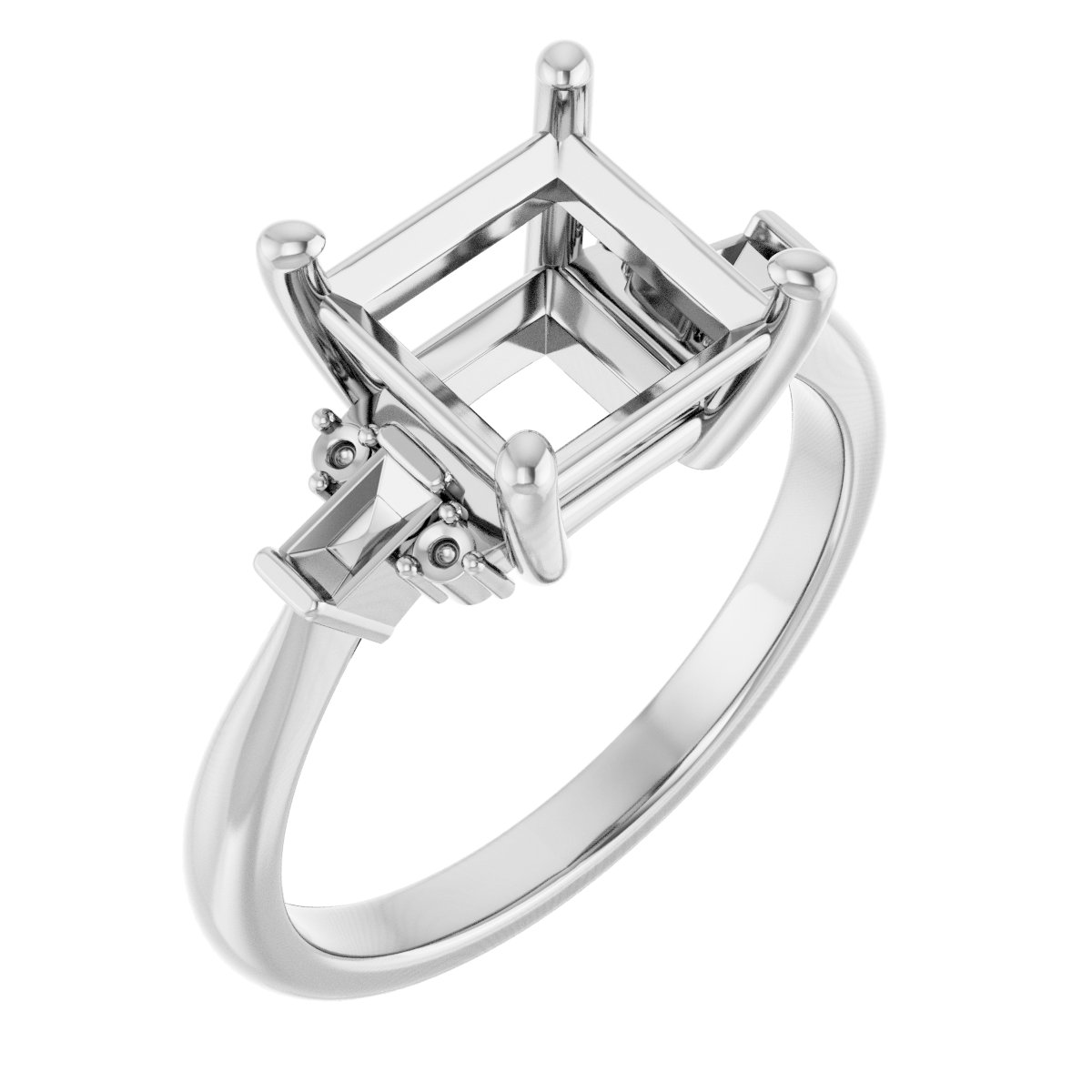 Accented Engagement Ring