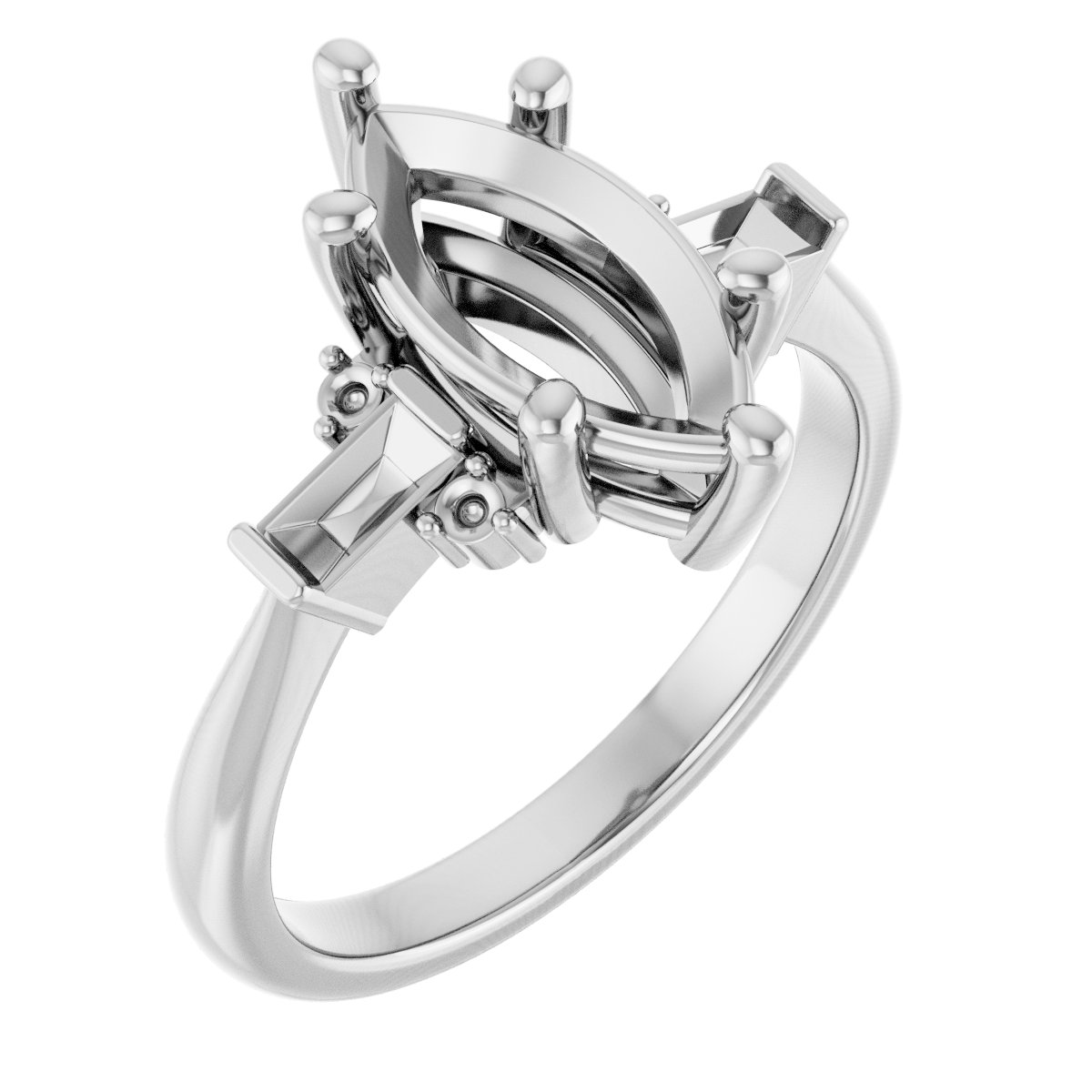 Accented Engagement Ring