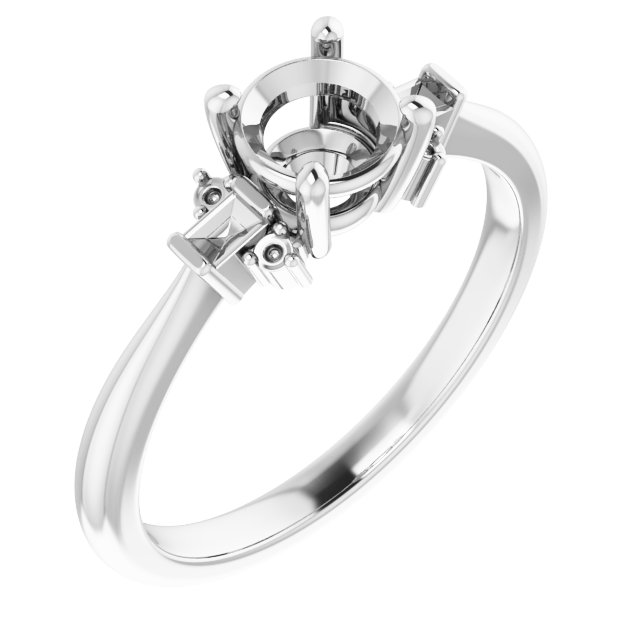 Accented Engagement Ring