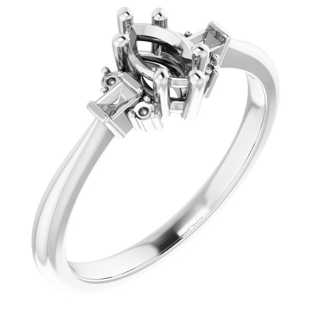 Accented Engagement Ring