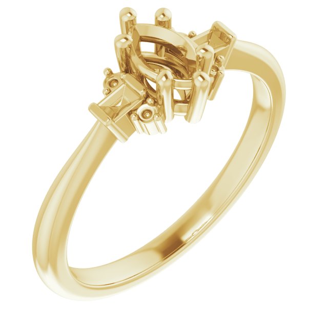 Accented Engagement Ring