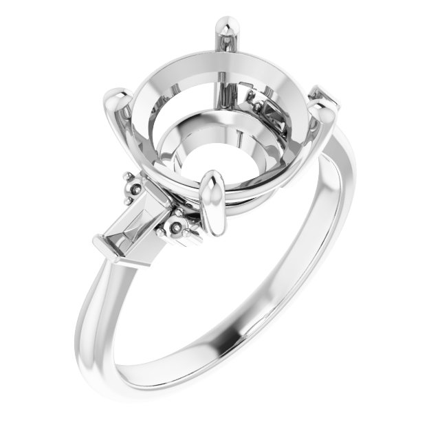 Accented Engagement Ring