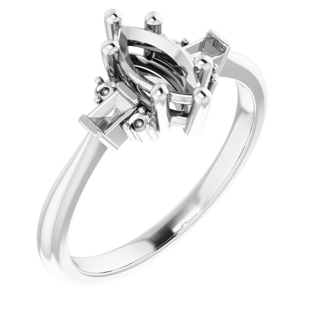 Accented Engagement Ring