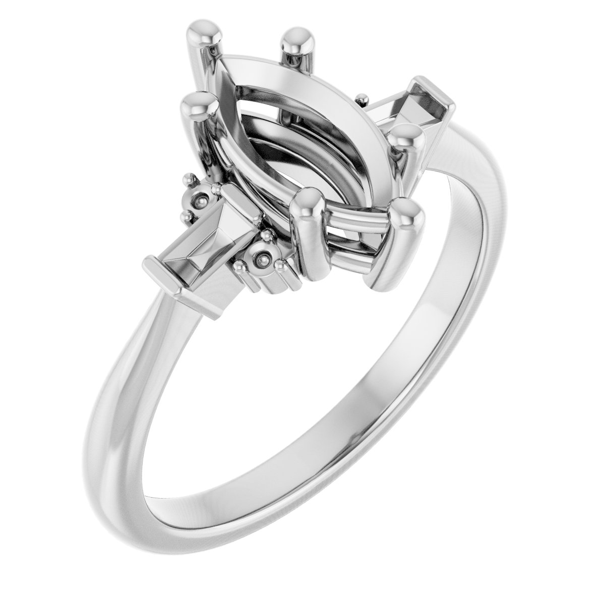 Accented Engagement Ring