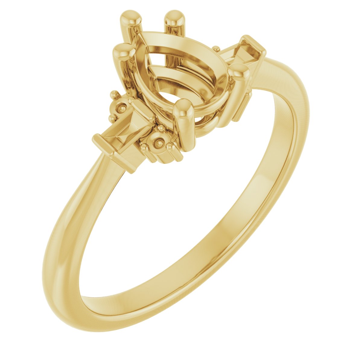 Accented Engagement Ring
