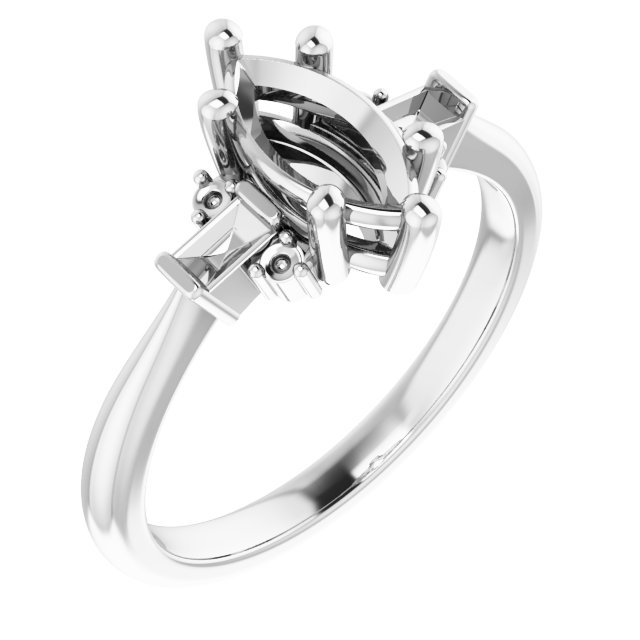 Accented Engagement Ring