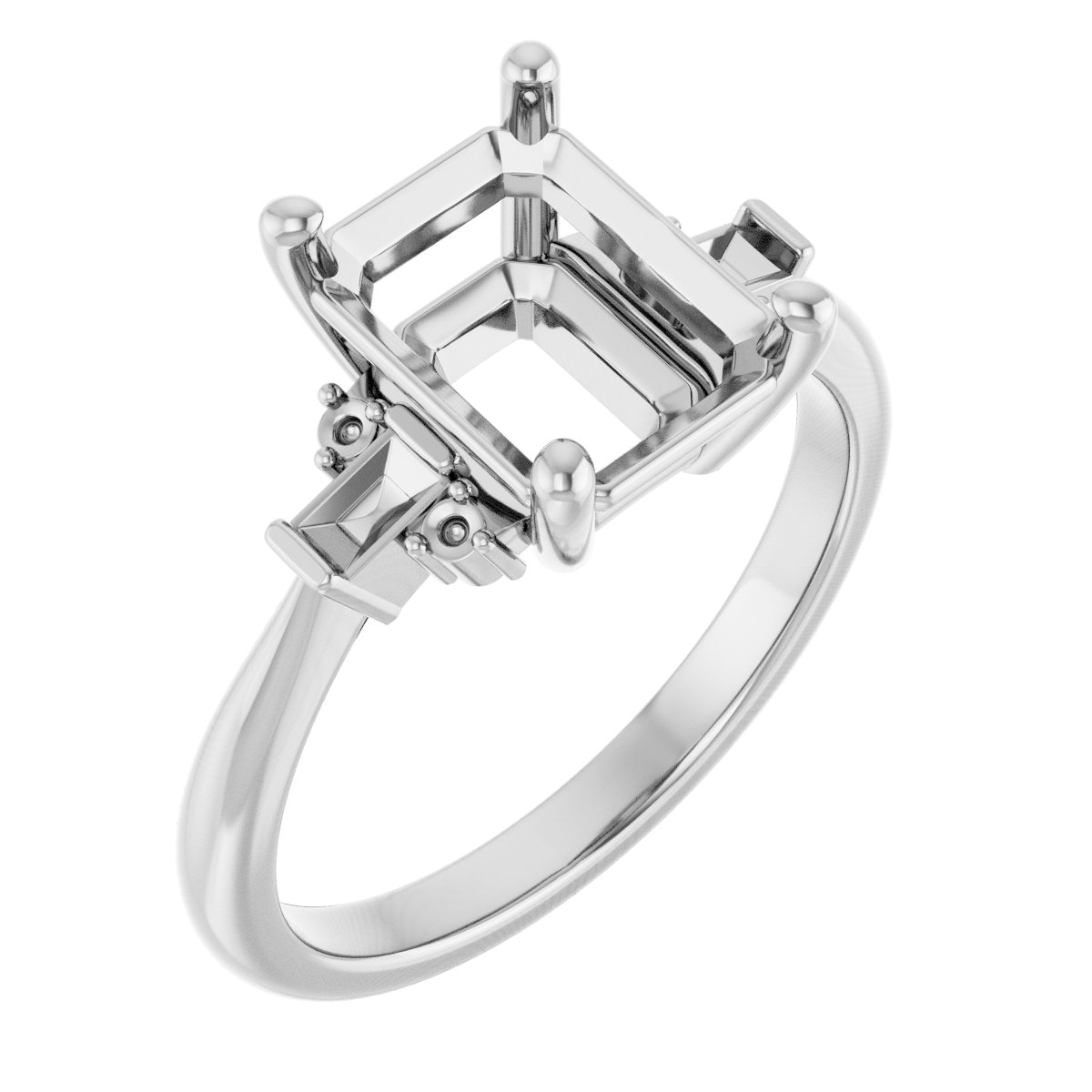 Accented Engagement Ring
