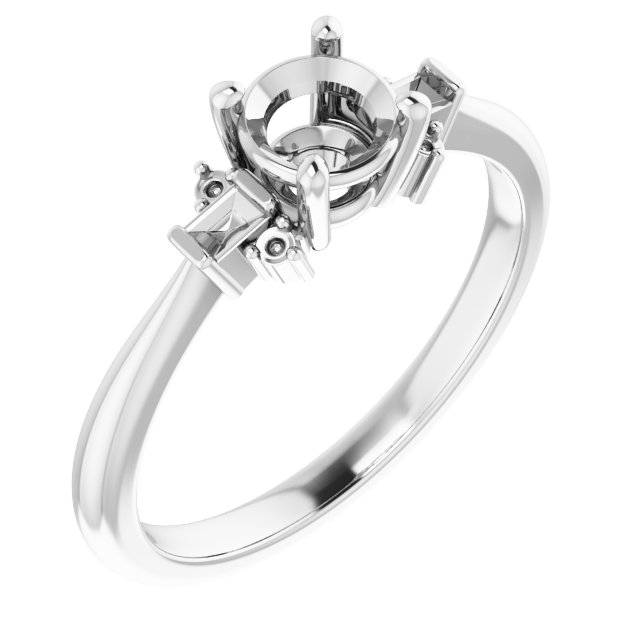 Accented Engagement Ring