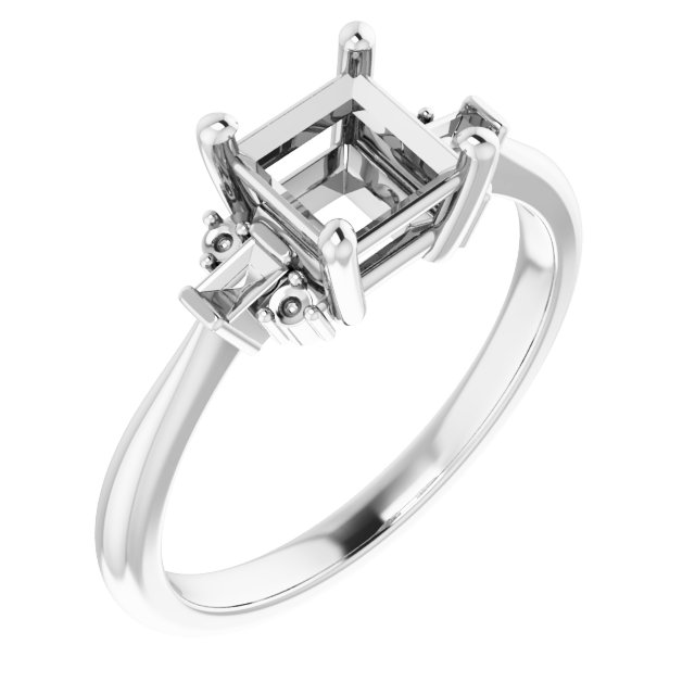Accented Engagement Ring