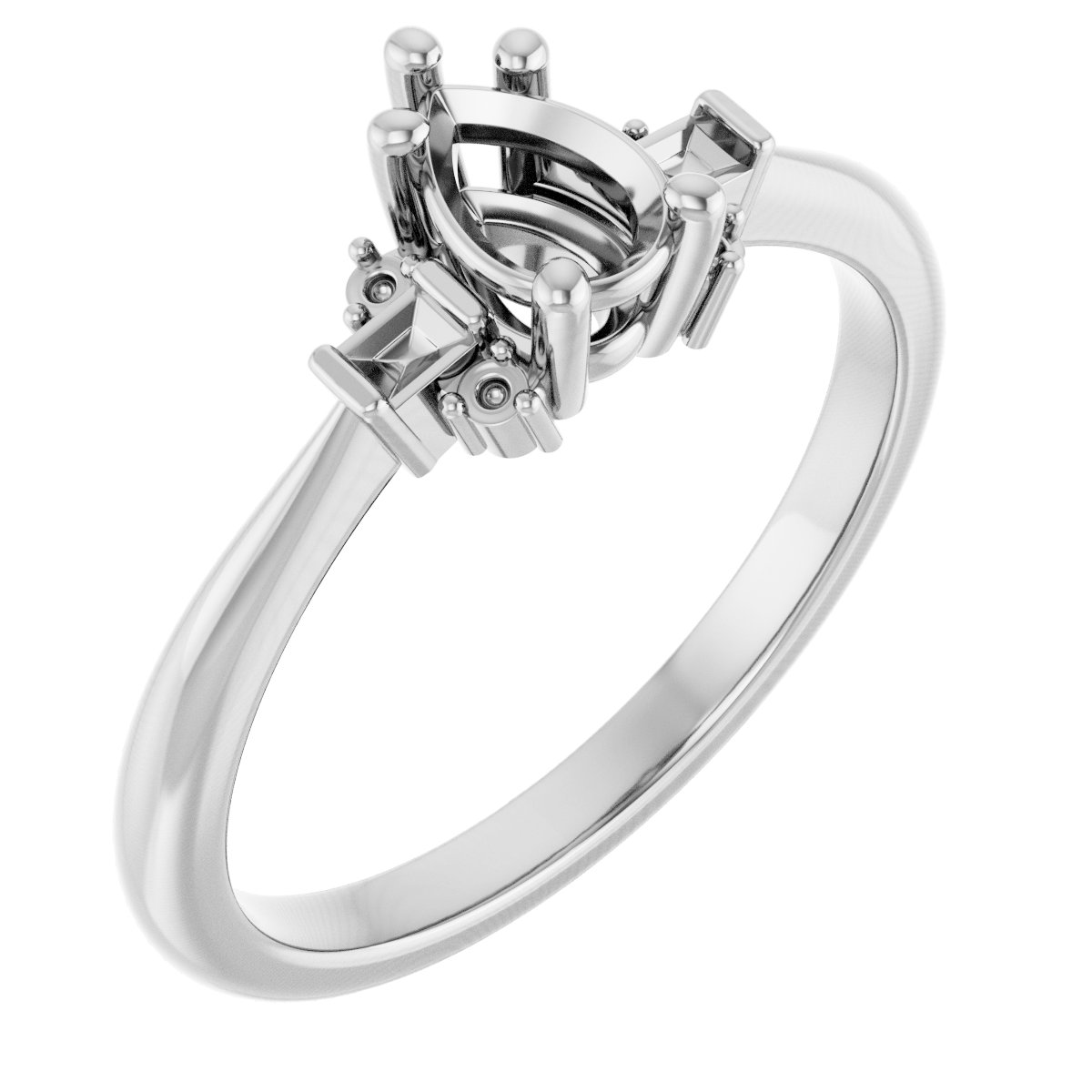 Accented Engagement Ring
