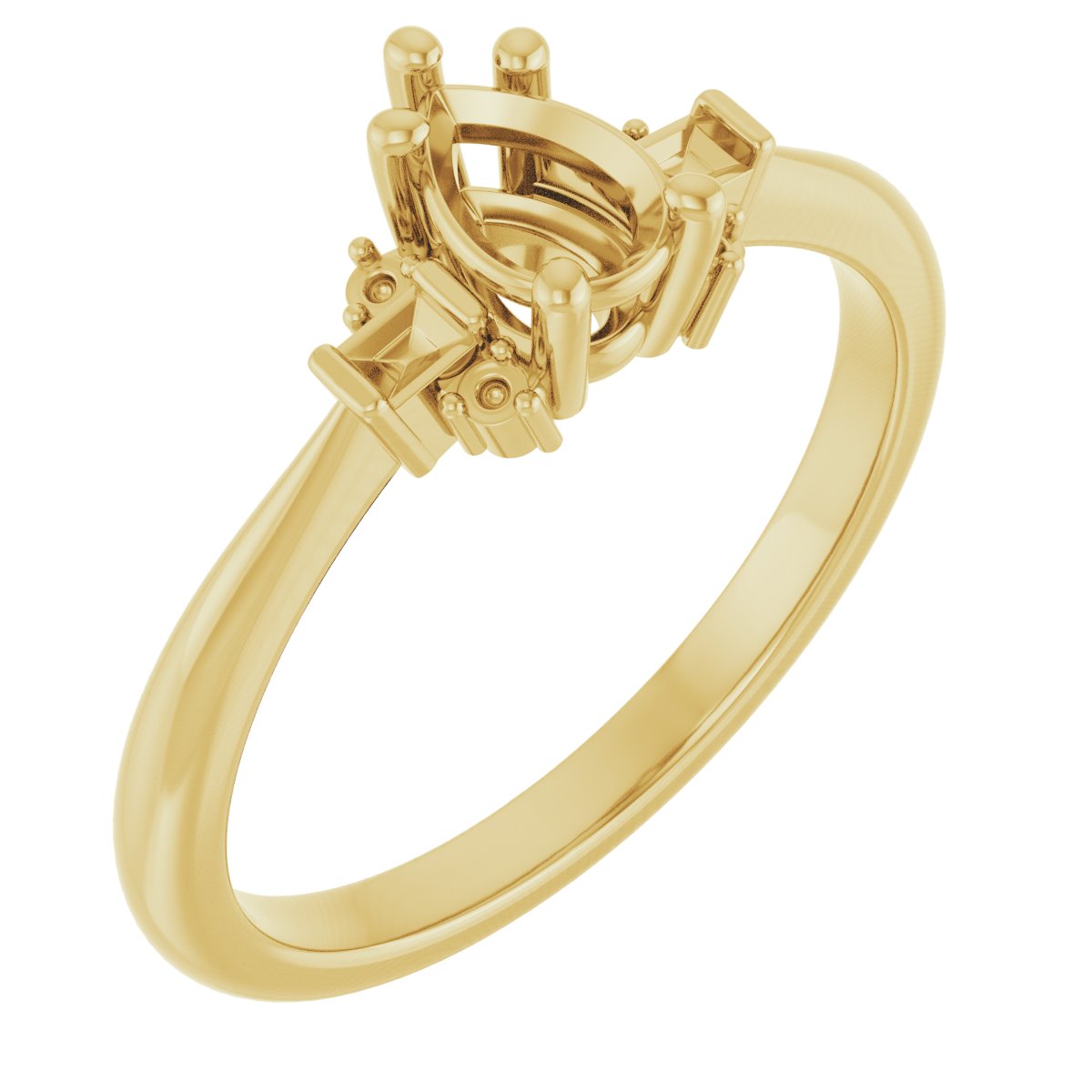 Accented Engagement Ring