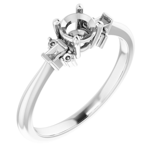 Accented Engagement Ring