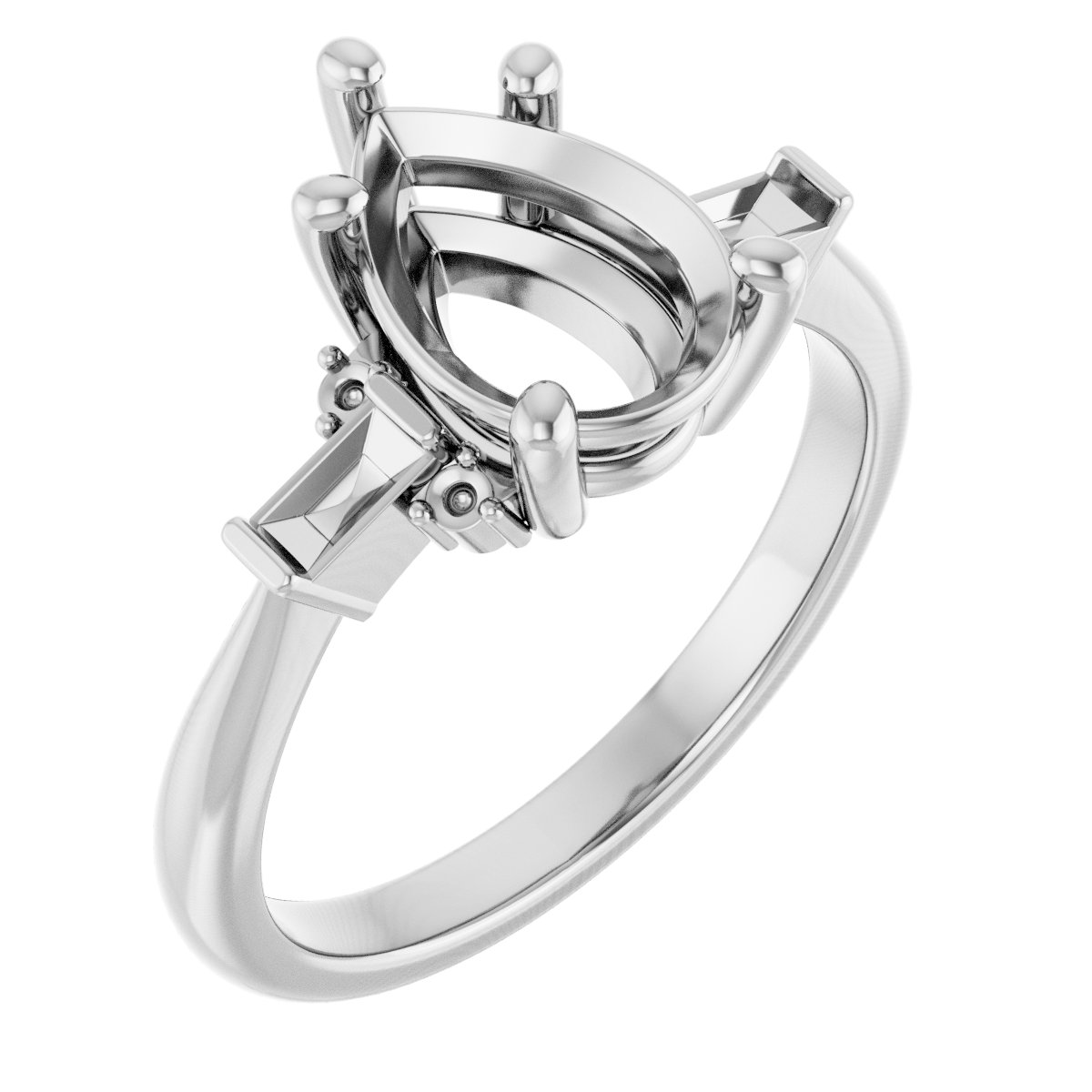 Accented Engagement Ring