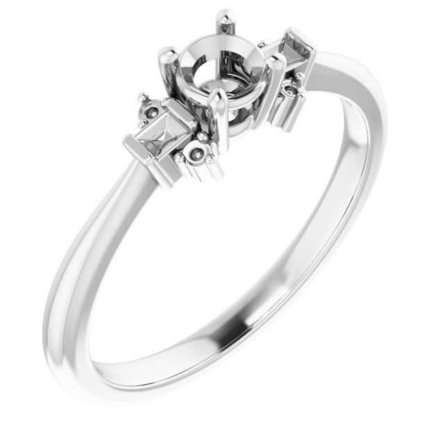 Accented Engagement Ring