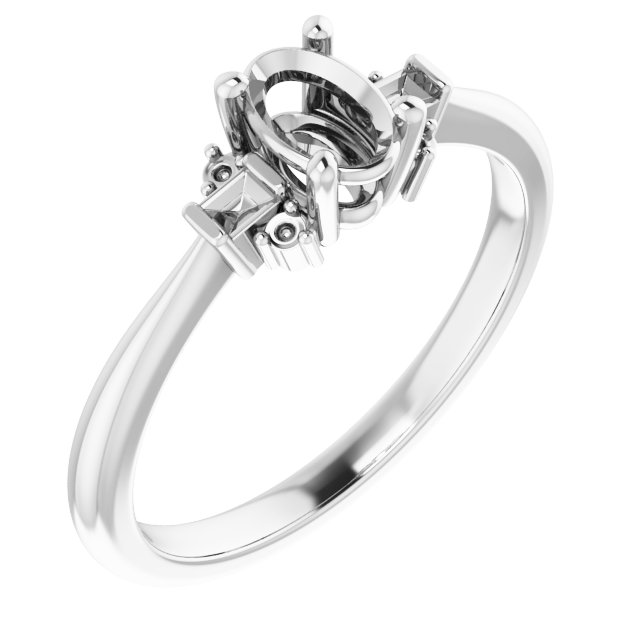 Accented Engagement Ring