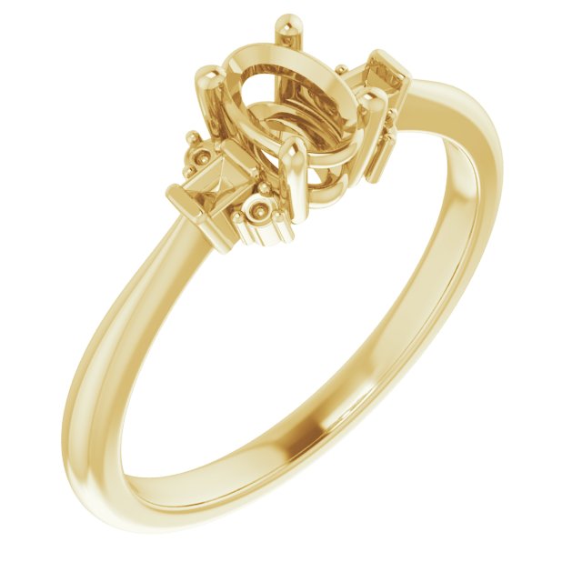 Accented Engagement Ring