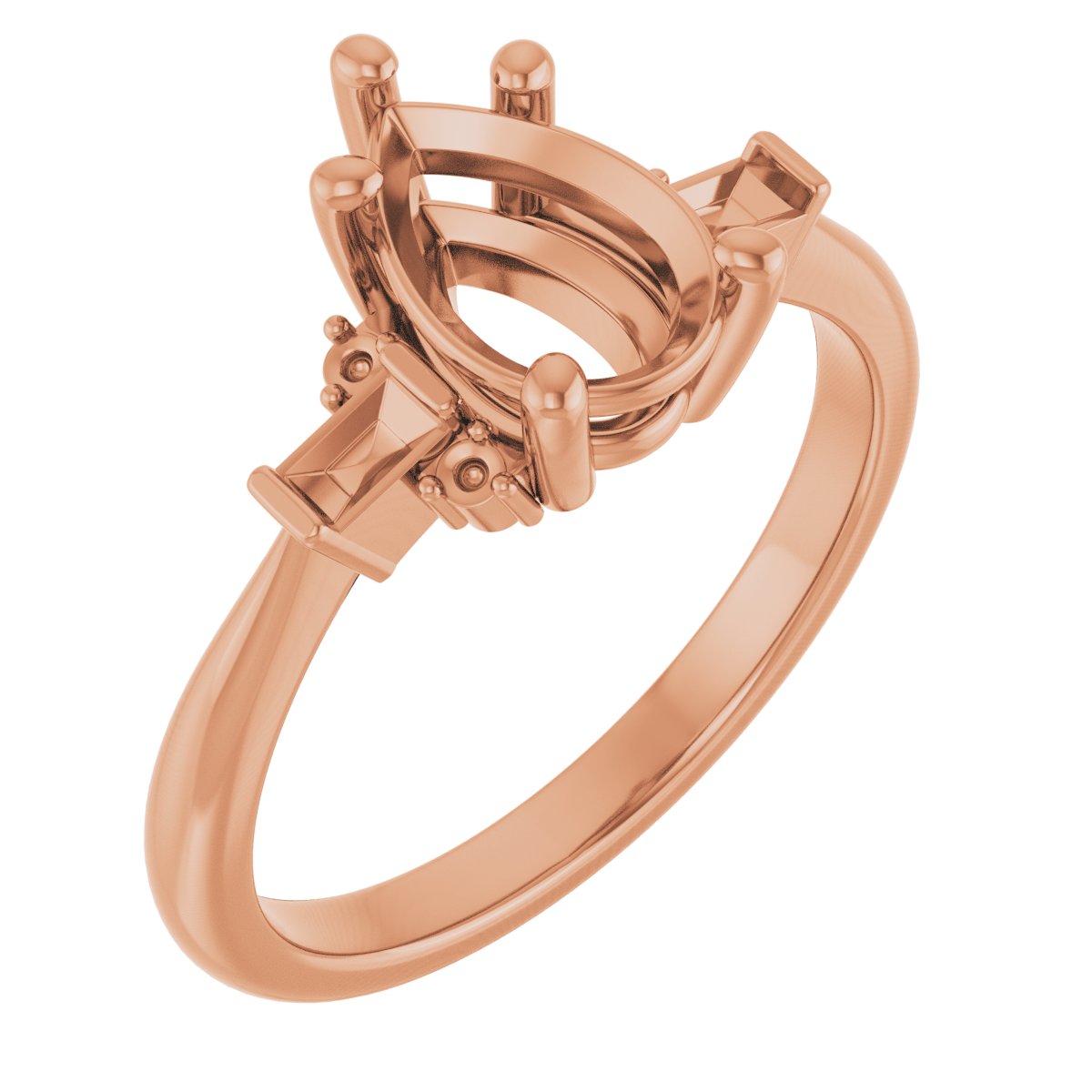 Accented Engagement Ring