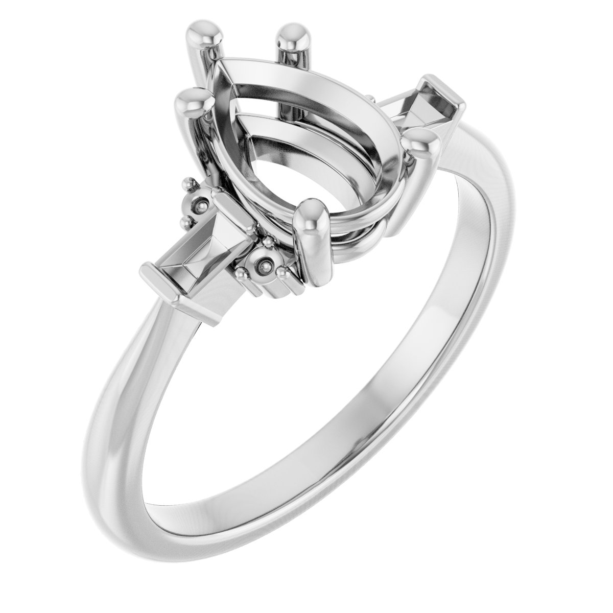 Accented Engagement Ring