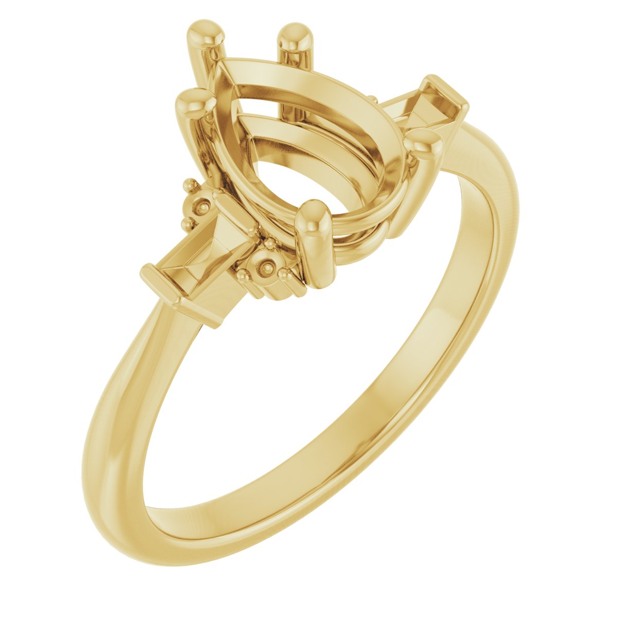 Accented Engagement Ring