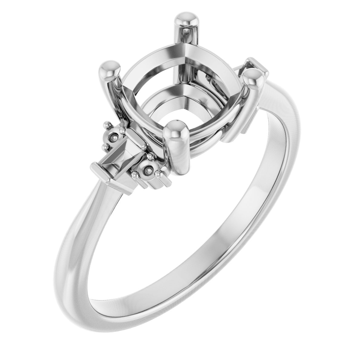 Accented Engagement Ring