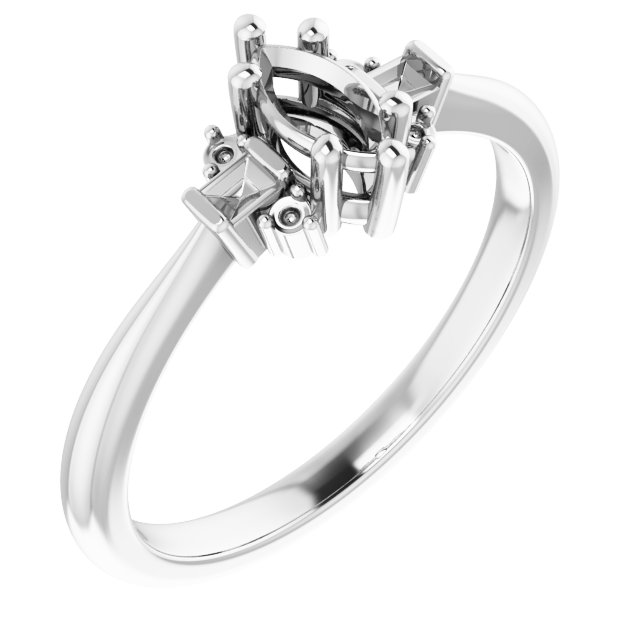 Accented Engagement Ring
