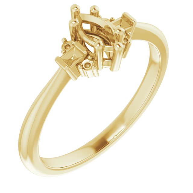 Accented Engagement Ring