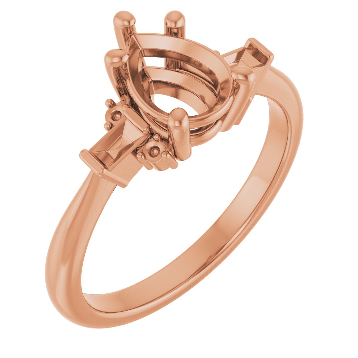 Accented Engagement Ring