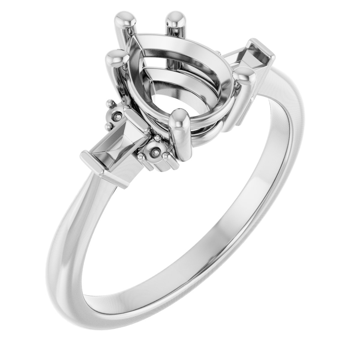 Accented Engagement Ring