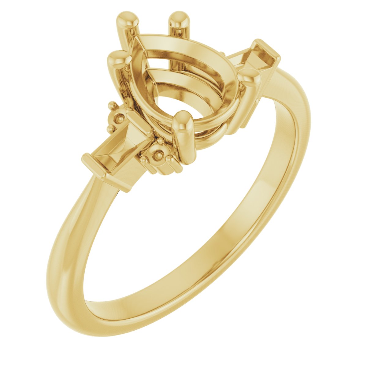 Accented Engagement Ring