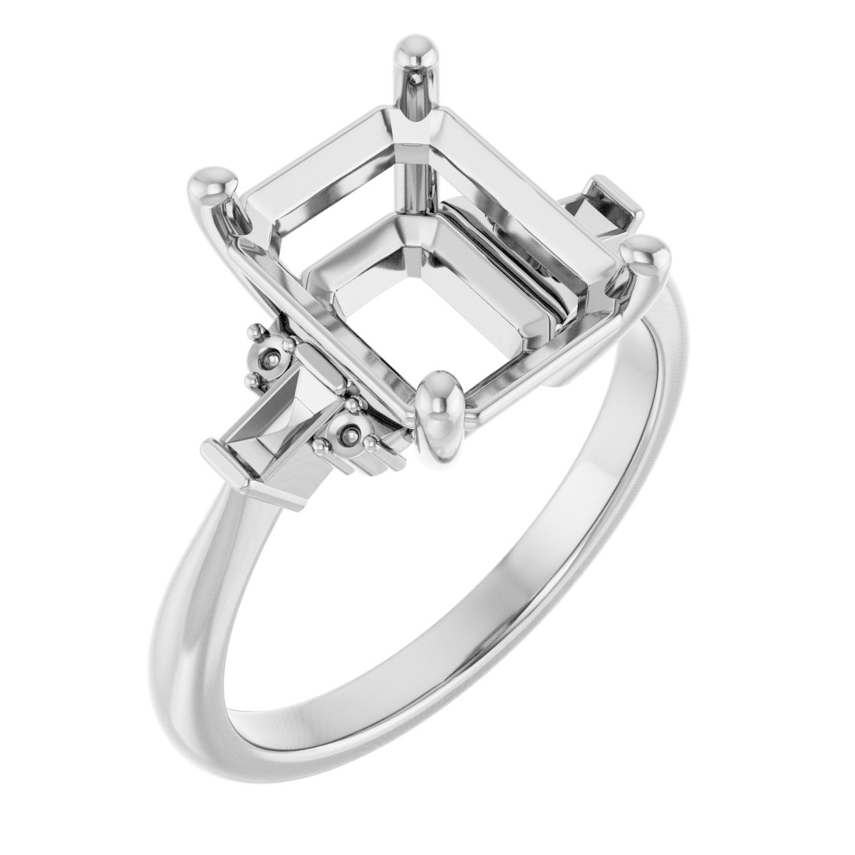 Accented Engagement Ring