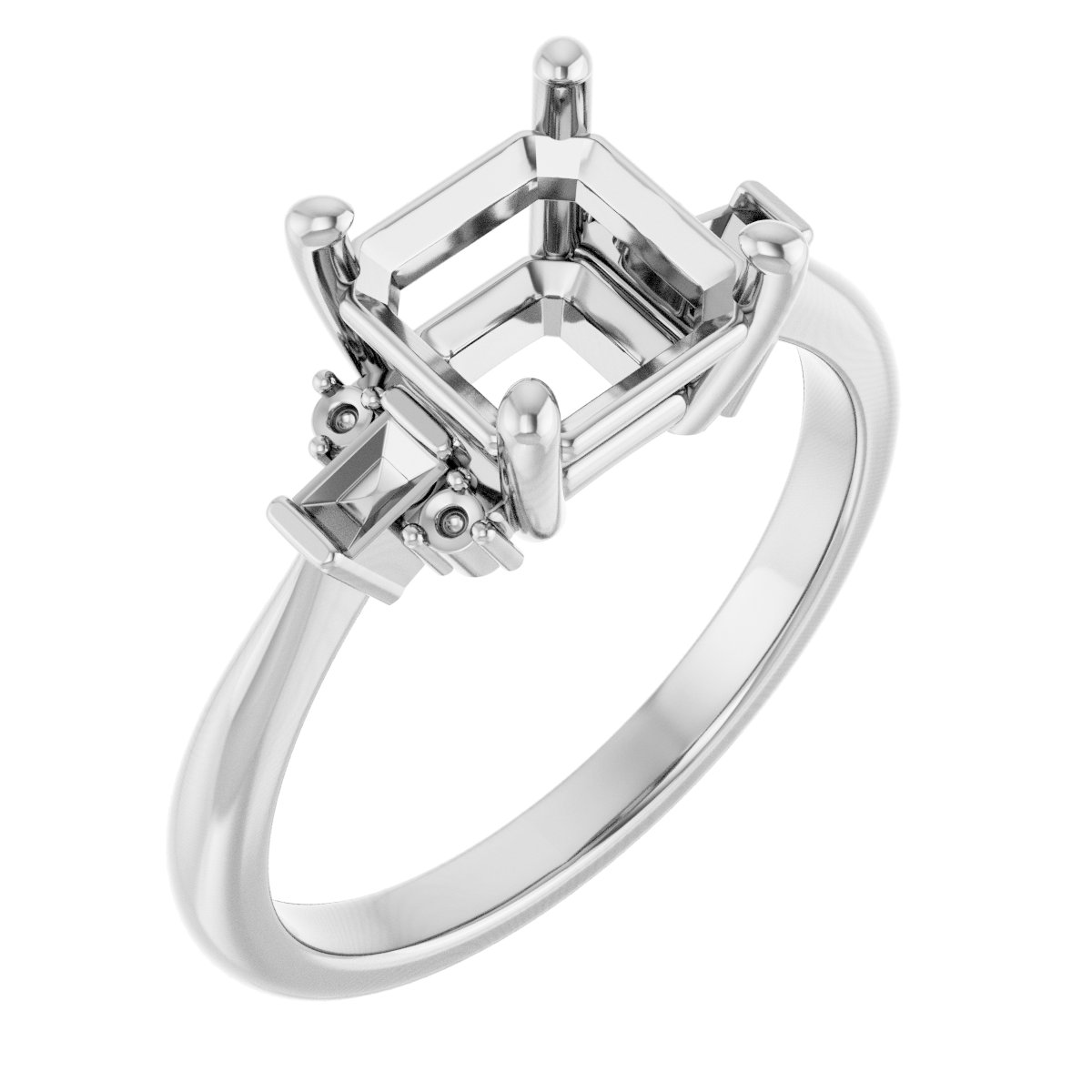 Accented Engagement Ring