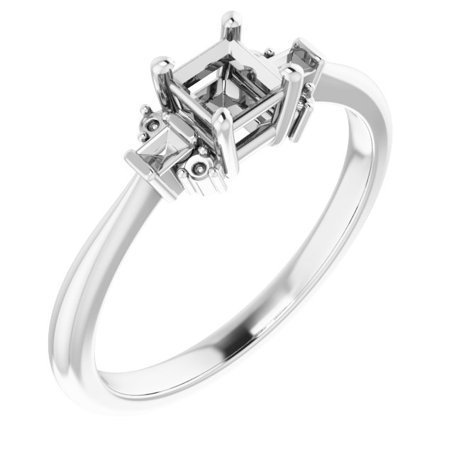 Accented Engagement Ring