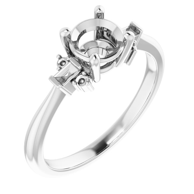 Accented Engagement Ring