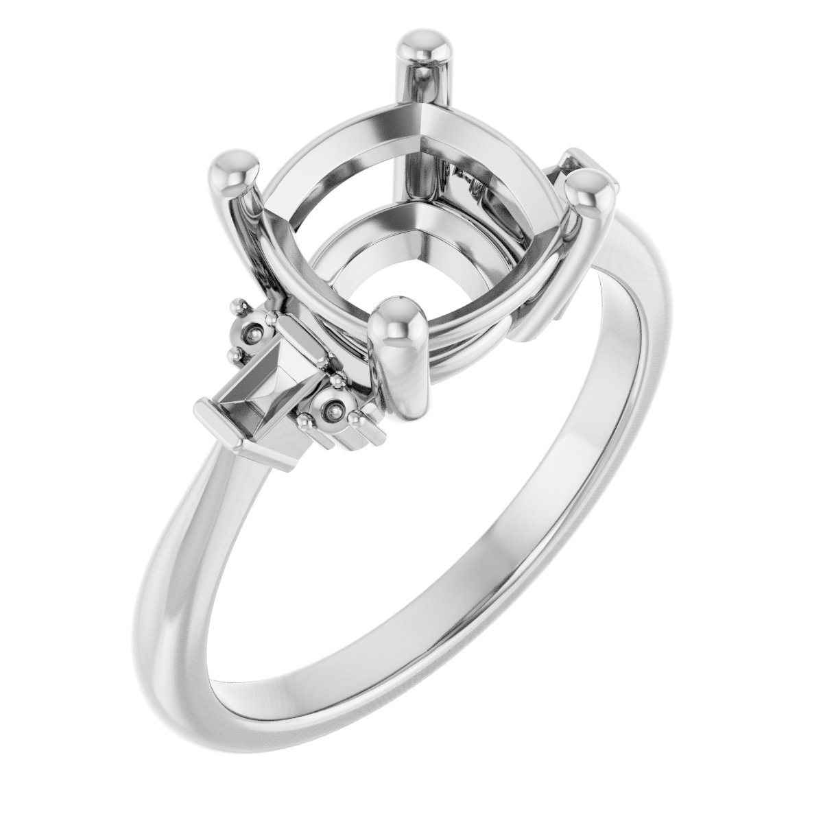 Accented Engagement Ring