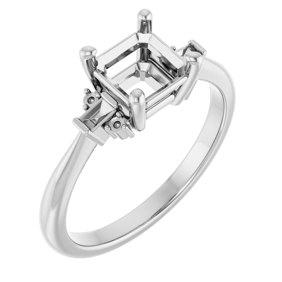 Accented Engagement Ring